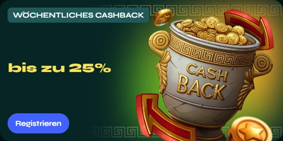 Wöchentliches Cashback bis 25% bei Savaspin Casino