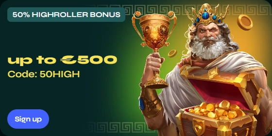 Savaspin Casino 50% highroller bonus up to €500 with code 50HIGH