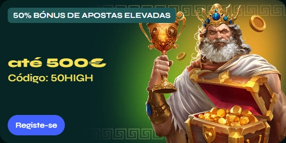 Banner Savaspin com bônus de 500€ e código 50HIGH