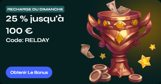 Trofeo de campeón con dinero y monedas, oferta de recarga del 25% en Savaspin Casino