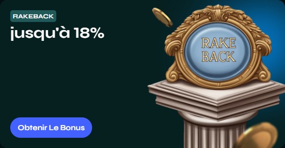 Rakeback hasta 18% en Savaspin Casino con botón de obtener bono