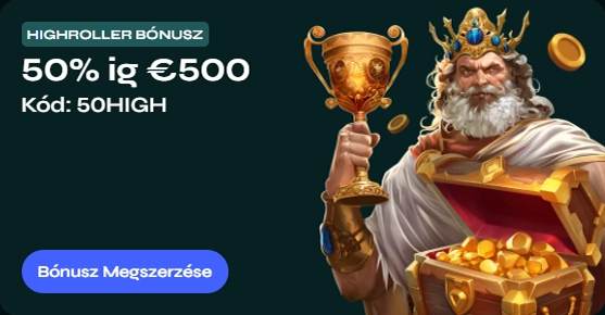 Bono Highroller Savaspin Casino: 50% hasta €500, código 50HIGH